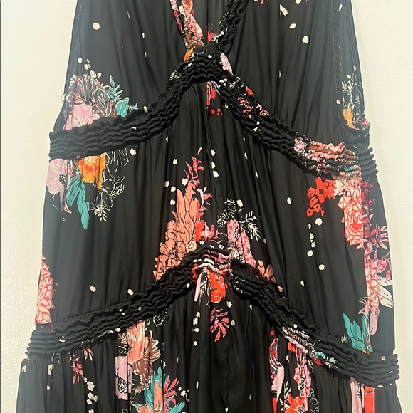 Free People Black and Multi Color Tunic XS - Picture 3 of 8